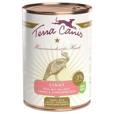 Terra Canis Light 6 x 400 g - Zvěřina Light s okurkou, broskví & pampeliškou