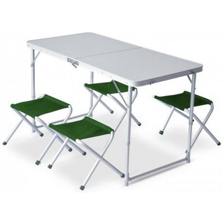 Pinguin Furniture Set/Table Set kempingový nábytek Zelená