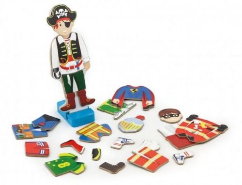 Lamps Dřevěné magnetické oblékání - kluk