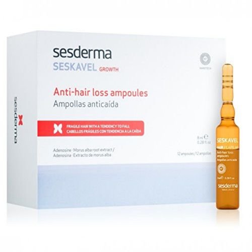 Sesderma Intenzivní kúra proti padání vlasů Seskavel Growth (Anti-Hair Loss Ampoules) 12 x 8 ml