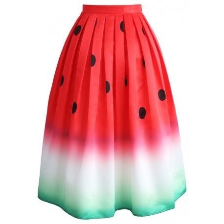 Sukně Chicwish Watermelon, Velikost M, Barva Barevná Chicwish