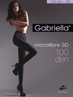 Punčochové kalhoty Gabriella Microfibre 3D 119 2-4 100 den - 4-L - černá