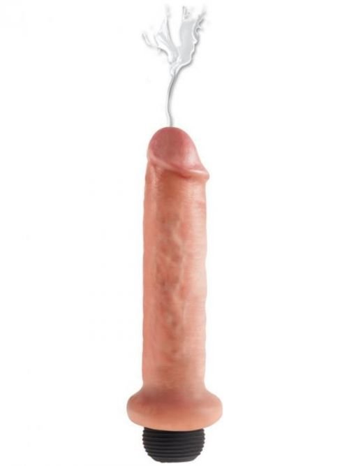 Pipedream Realistické stříkající dildo s varlaty King Cock 7" - 21,6 cm, Pipedream