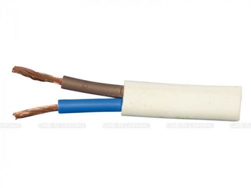 Kabel H03VVH2-F 2x0,75 dvojlinka ovál bílá (CYLY 2Dx0,75) metráž