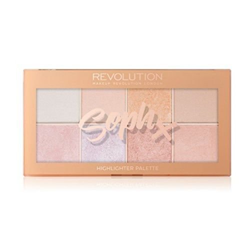 Makeup Revolution Paletka rozjasňovačů Soph (Highlighter Palette) 16 g