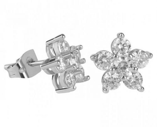 Troli Třpytivé kytičkové náušnice