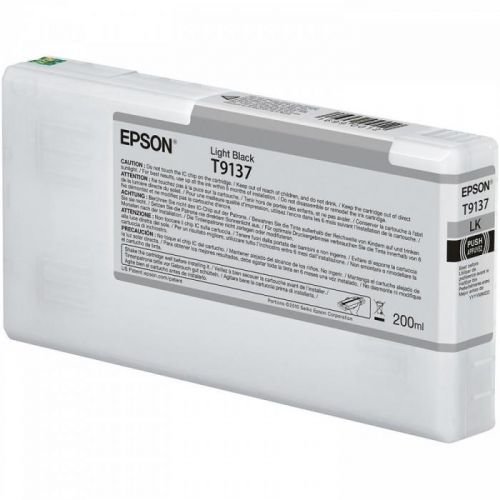 Epson T9137 světlé černá (light black) originální cartridge