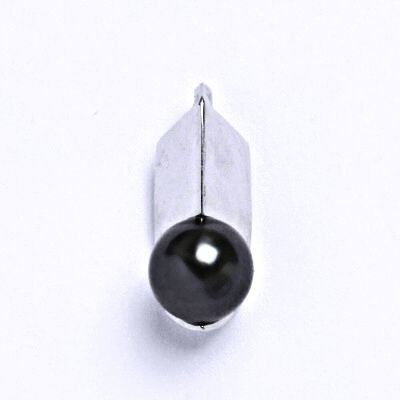 ČIŠTÍN s.r.o Stříbrný přívěšek s umělou černou perlou 8 mm,přívěšek ze stříbra P 1213 13701