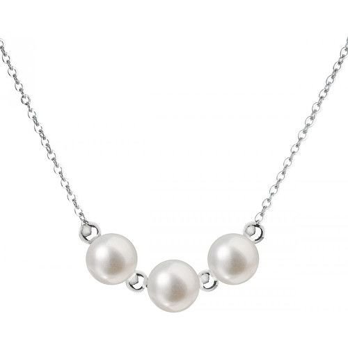 Evolution Group Stříbrný náhrdelník s pravými perlami 22017.1