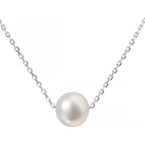 Evolution Group Stříbrný náhrdelník s pravou perlou 22014.1