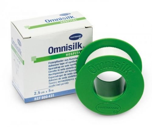 Náplast OMNISILK bílé hedvábí 2.5cmx5m/1ks