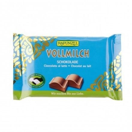 Čokoláda mléčná BIO 100 g Rapunzel*