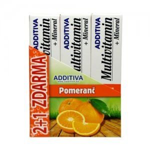 Additiva multivitamin s minerály POMERANČ tbl eff 20 2+1 ZDARMA