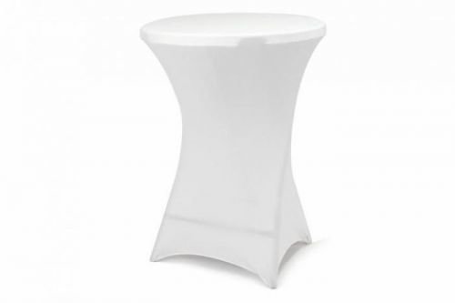 Garthen Potah pro vysoký stůl - elastický, bílá 80 x 80 x 110 cm