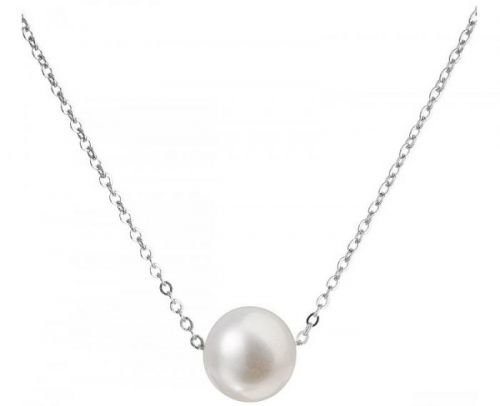 Evolution Group Stříbrný náhrdelník s pravou perlou 22023.1
