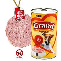 GRAND konz. pes drůbeží 1300g