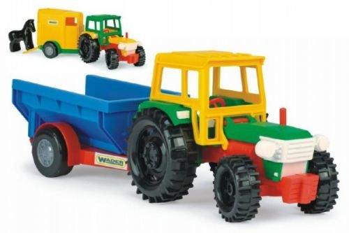 WADER Traktor s vlečkou plastový 2 druhy 35001