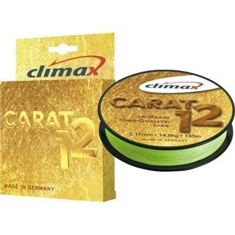 Přívlačová šnůra Climax Carat 12 Žlutá 135m 0,13/9,5kg