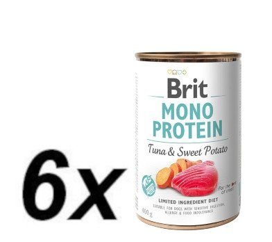 Brit Mono Protein Tuna & Sweet Potato 6x400g