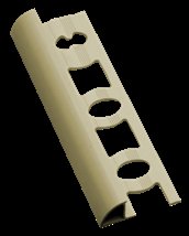 Profil-EU Lišta ukončovací oblá PVC jasmín, 10 mm, 250 cm L1025020