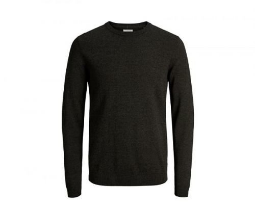 Jack&Jones Pánský svetr Jjebasic Knit Crew Neck Noos Deep Dephts Twisted With Black S