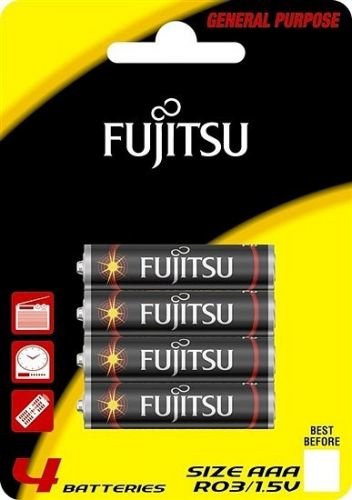 Baterie zinková AAA Fujitsu, blistr 4 ks