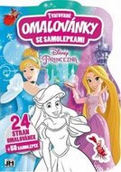 Princezny - Tvarované omalovánky se samolepkami - neuveden