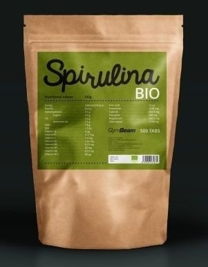 GymBeam Bio Spirulina 500 mg 500 tab unflavored