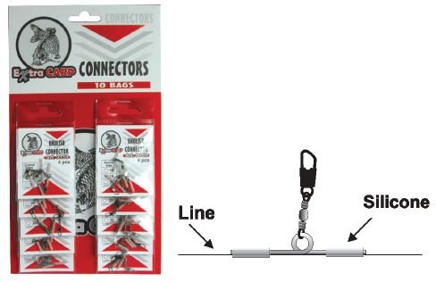 Konektor na anglický splávek Extra Carp - balení 4ks - č.9159