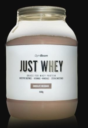 Just Whey 1000 g čokoládový milkshake - GymBeam