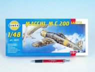 Macchi M.C. Saetta 200 Model 16,1x21,2cm v krabici 31x13,5x3,5cm