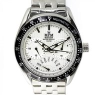 Elegantní pánské hodinky s chronografem, datem a bílým číselníkem  v leštěném ocelovém provedení.0196 170584 W01M.10432.A