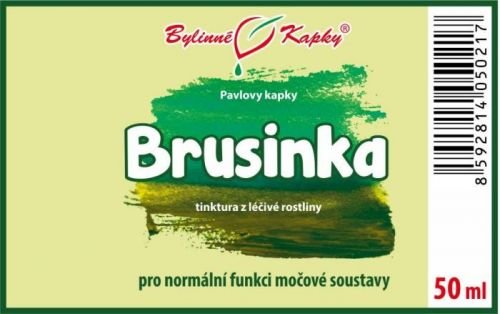 Brusinka plod - bylinné kapky (tinktura) 50 ml