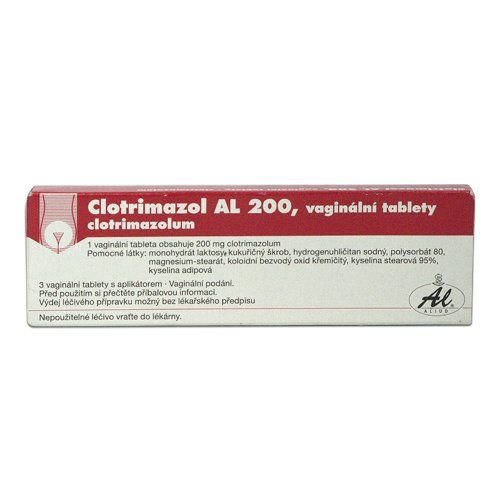 Clotrimazol AL 200 3 vaginální tablety + aplikátor