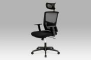 Kancelářská židle černá s podhlavníkem mesh KA-B1013 BK Autronic