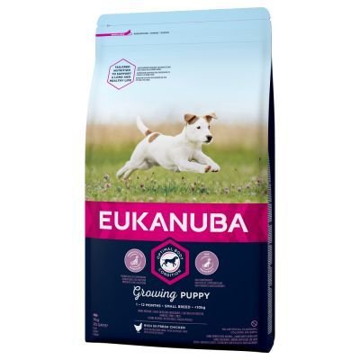 Eukanuba Growing Puppy Small Breed Kuřecí - Výhodné balení 3 x 3 kg