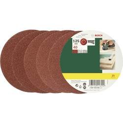 Brusné papíry pro excentrické brusky Bosch Accessories 2607019491 na suchý zip, s otvory, Zrnitost 40, (Ø) 125 mm, 25 ks