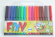 Fixy barevné 18ks v plastovém sáčku