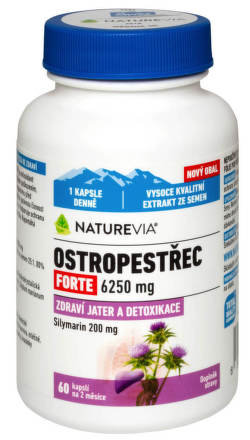 Swiss NatureVia Ostropestřec forte 60 kapslí