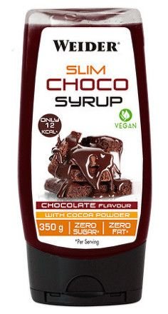 Weider Slim Choco Syrup, Vegan, čokoláda, 350 g