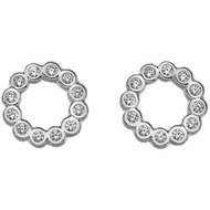 Hot Diamonds Třpytivé náušnice Emozioni Innocence EE030 stříbro 925/1000