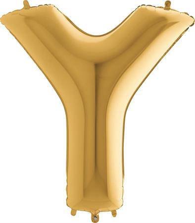 Balónek zlatý písmeno A 102 cm