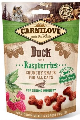 CARNILOVE Cat Crunchy Snack Duck with Raspberries with fresh meat (50g)