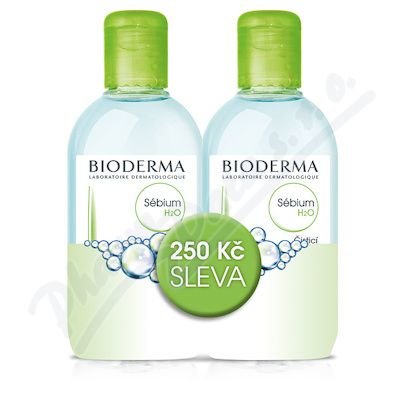 BIODERMA Sebium H2O 250ml + 250ml Festival