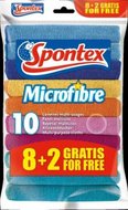 Spontex Microfibre 8+2 ks