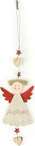 Andělka, závěsná dřevěná vánoční dekorace ZA8631 Art