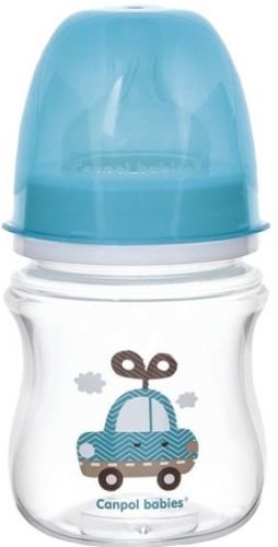 CANPOL BABIES Láhev TOYS 120ml 0% BPA - modrá