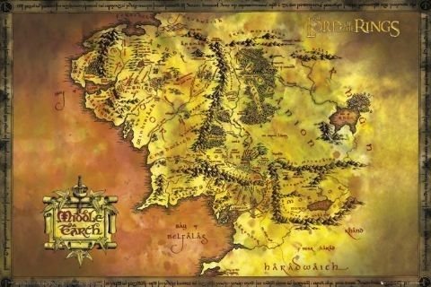 Lord Of The Rings Classic Map - Maxi Poster - 61 x 91.5cm