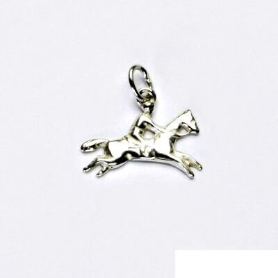 ČIŠTÍN s.r.o Stříbrný přívěsek, kůň, jezdec na koni, stříbro, přívěšek, P 28 2506