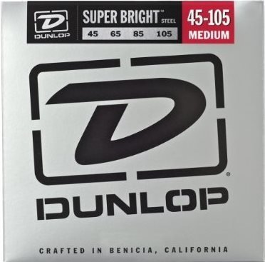 Dunlop DBSBS45105 Stainless Steel Bass Guitar Strings, Medium